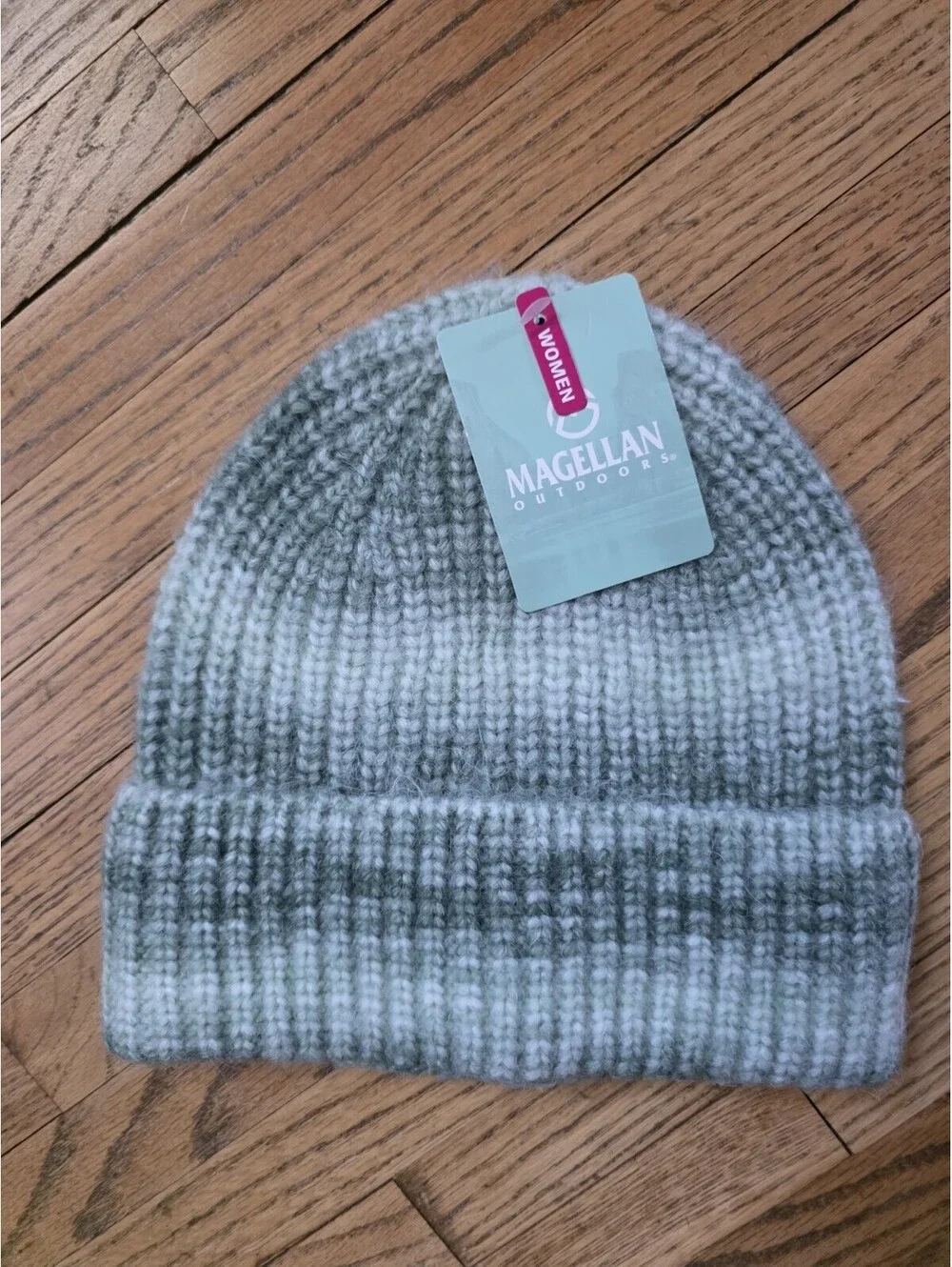 Womens Magellan Outerwear Stripe Beanie Imperial Green Ombre